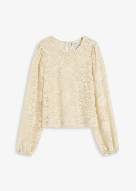 T-shirt en dentelle, bonprix