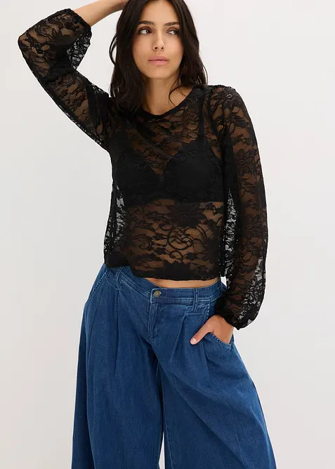 T-shirt en dentelle, bonprix