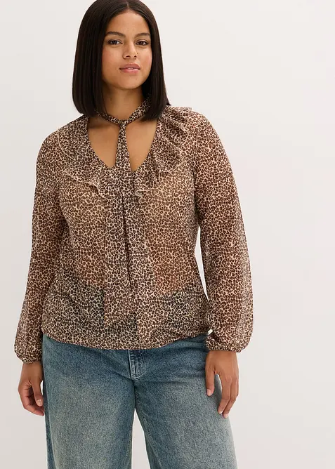 Blouse en mesh, bonprix