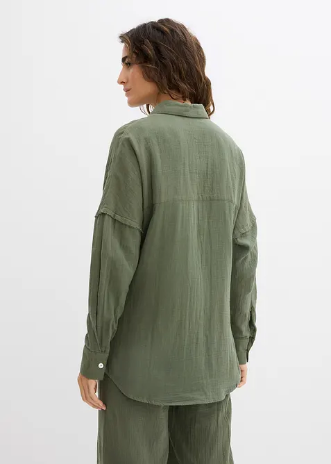 Chemise oversize en gaze de coton aérienne, bonprix