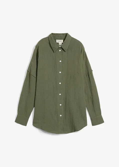 Chemise oversize en gaze de coton aérienne, bonprix