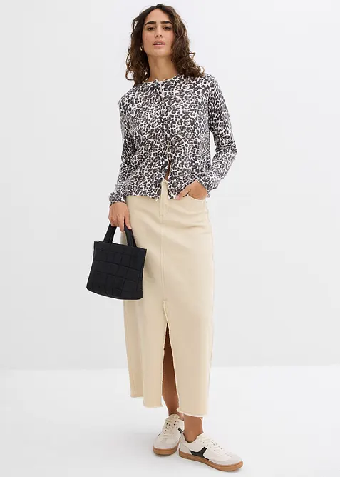 Gilet court en fine maille, bonprix