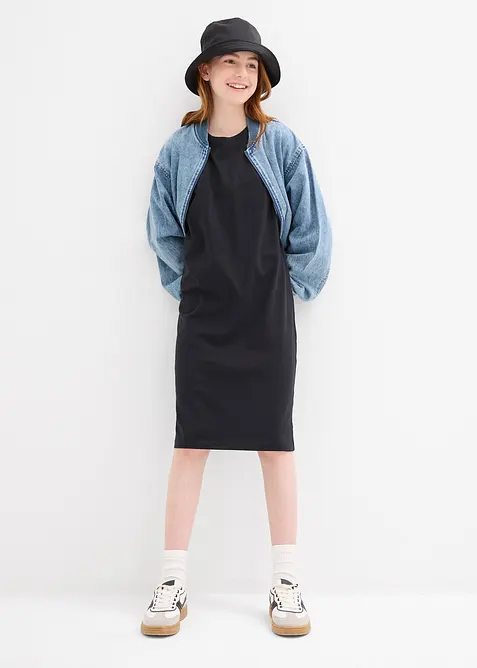 Lot de 2 robes en jersey coton extensible, bonprix