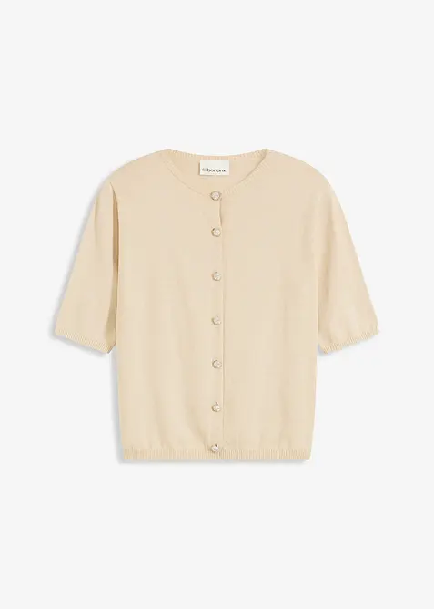 Gilet en fine maille de viscose mélangée, bonprix