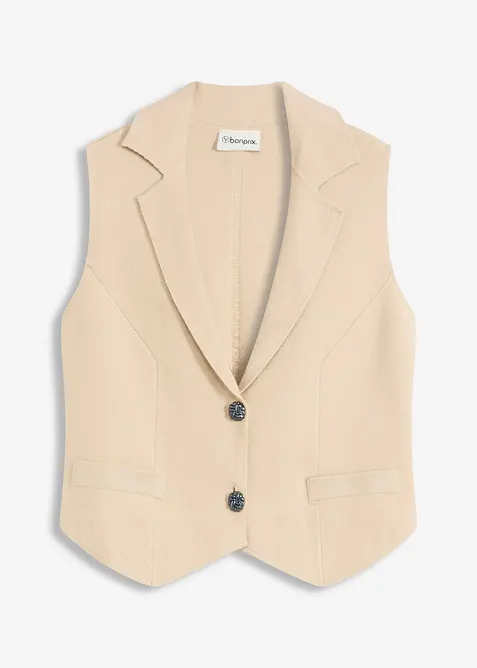 Gilet sans manches en maille, bonprix