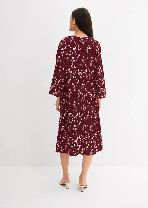 Robe midi florale 100% viscose, bonprix