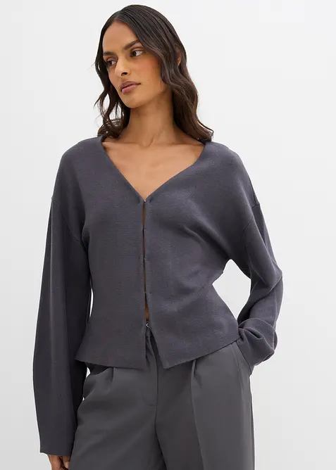 Gilet en maille en viscose mélangée, bonprix