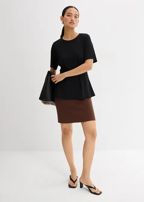 Jupe en maille de viscose mélangée, bonprix