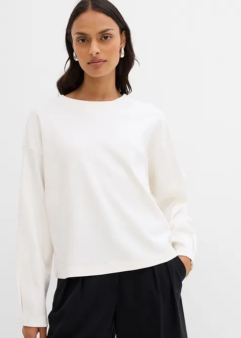 T-shirt manches longues 100% coton, bonprix