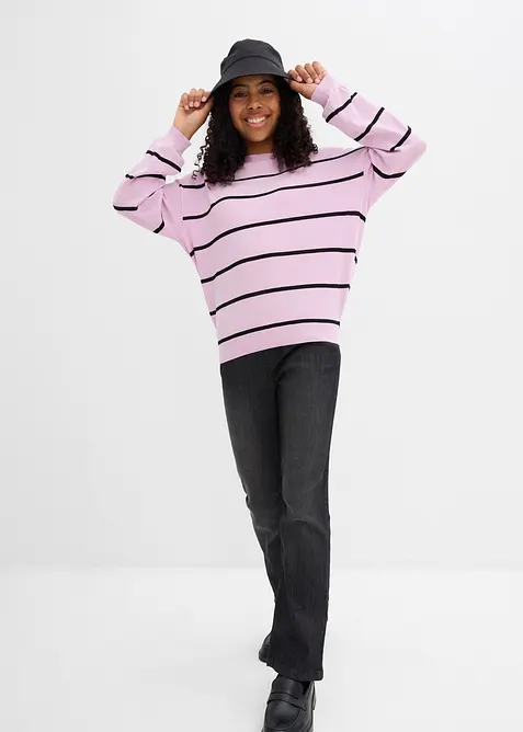 Pull en fine maille de viscose mélangée, bonprix