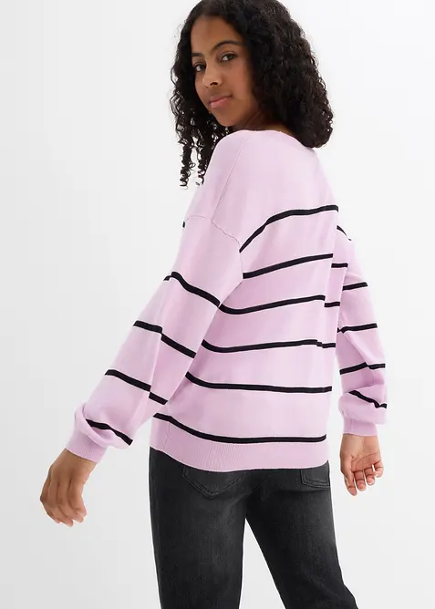 Pull en fine maille de viscose mélangée, bonprix