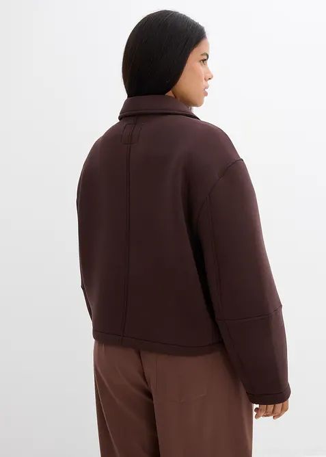 Veste courte en matière néoprène, bonprix