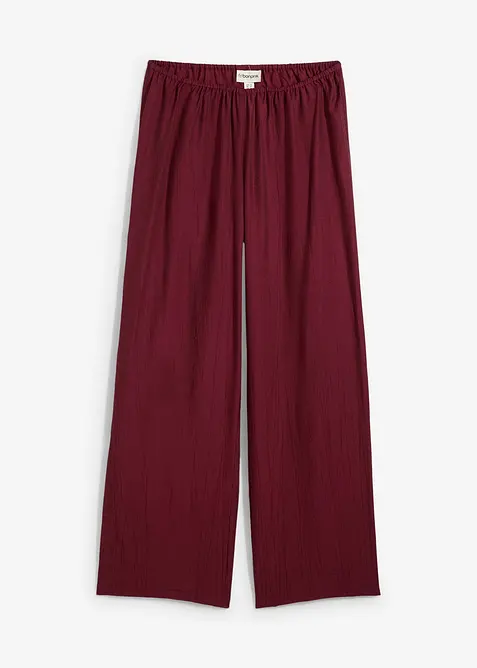 Pantalon texturé en viscose mélangée, bonprix