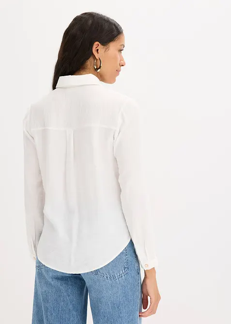 Chemisier textur&eacute; avec d&eacute;tail nou&eacute;, bonprix