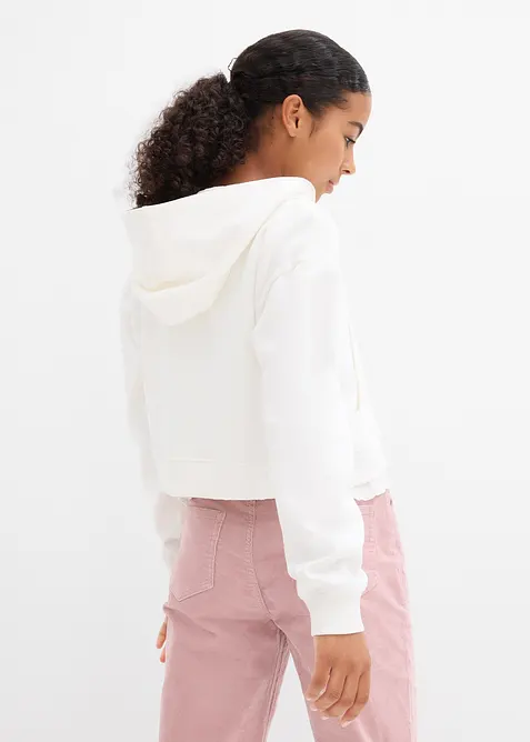 Sweat zippé à capuche 100% coton, bonprix