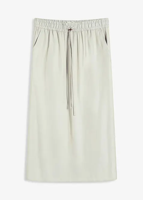 Jupe midi en satin brillant, bonprix