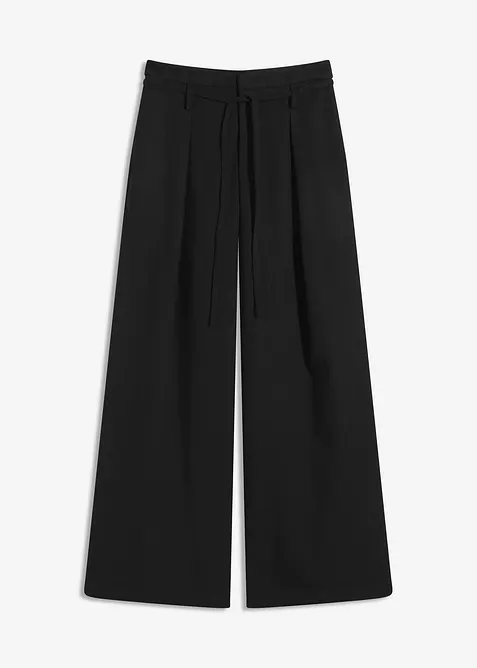 Pantalon à pinces et lien à nouer, bonprix