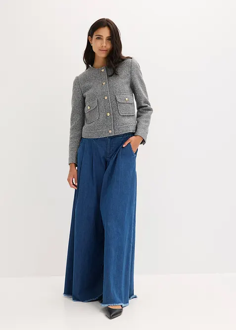 Blouson en maille bouclette douce, bonprix