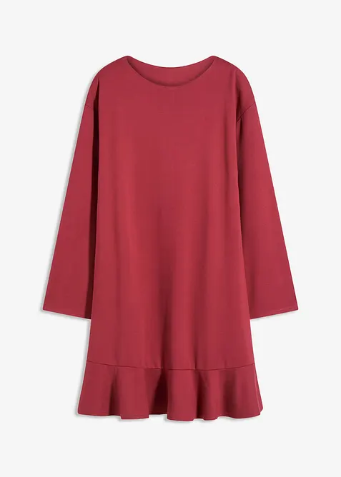 Robe courte à base volantée en jersey Milano, bonprix