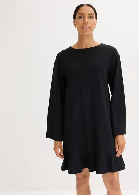 Robe courte à base volantée en jersey Milano, bonprix