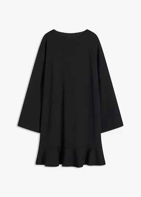 Robe courte à base volantée en jersey Milano, bonprix