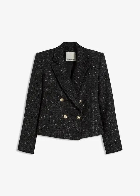 Blazer court en maille bouclette douce, bonprix