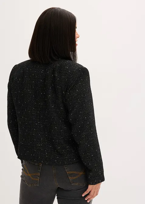 Blazer court en maille bouclette douce, bonprix