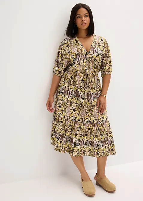 Robe midi en viscose fluide, bonprix