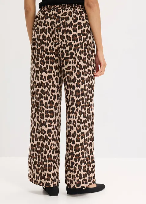 Pantalon palazzo en satin fluide, bonprix