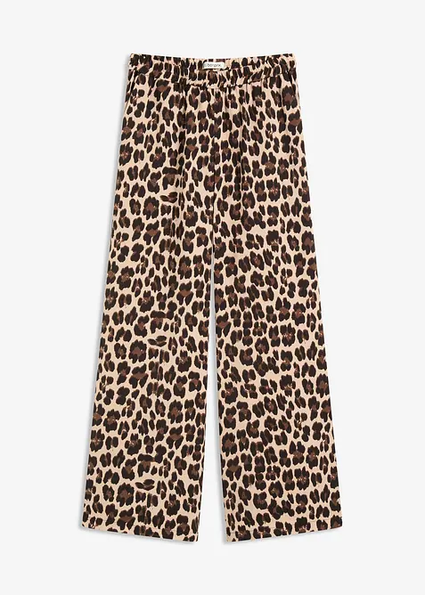 Pantalon palazzo en satin fluide, bonprix