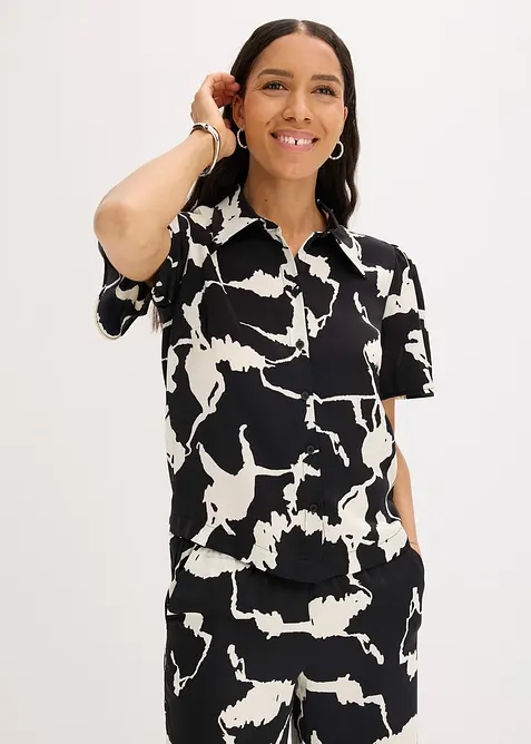 Chemisier en satin fluide, bonprix