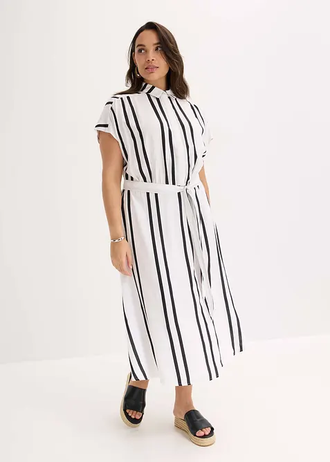 Robe-chemise en viscose fluide, bonprix