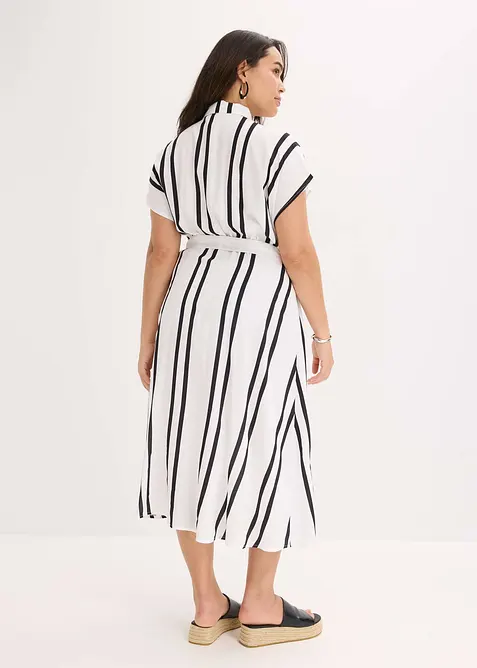 Robe-chemise en viscose fluide, bonprix