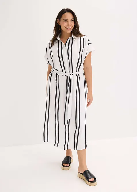 Robe-chemise en viscose fluide, bonprix