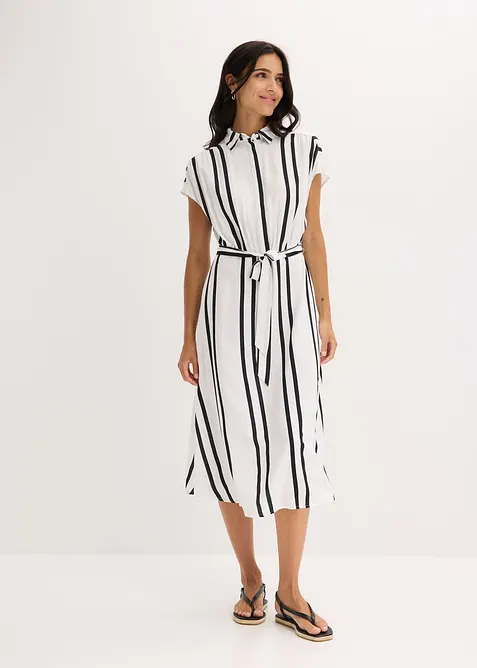 Robe-chemise en viscose fluide, bonprix