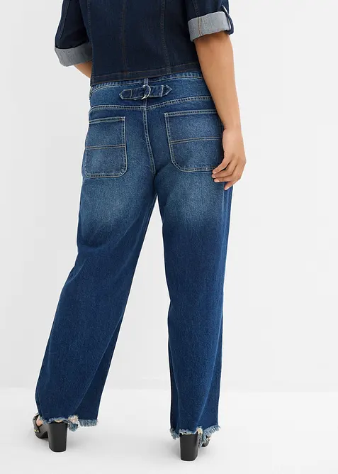 Jean droit, taille mi-haute, bonprix