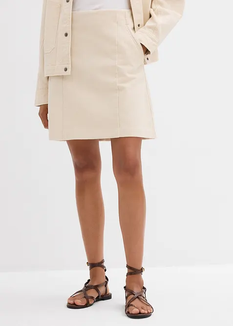 Jupe en twill 100% coton, bonprix