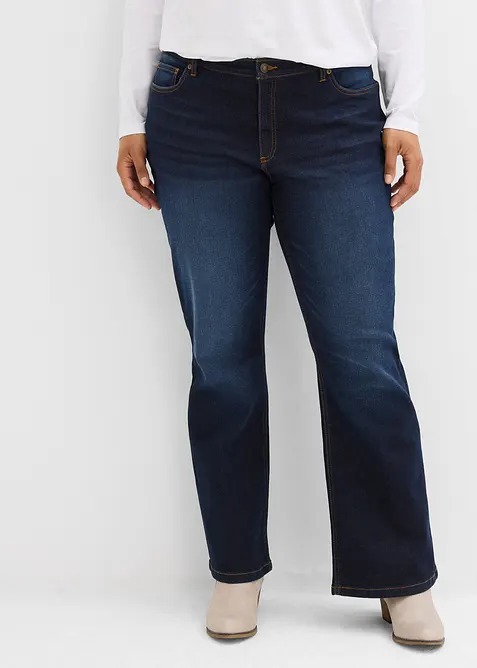 Jean bootcut, taille mi-haute, bonprix