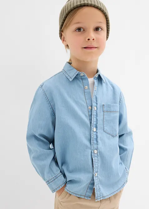 Chemise en jean 100% coton, bonprix