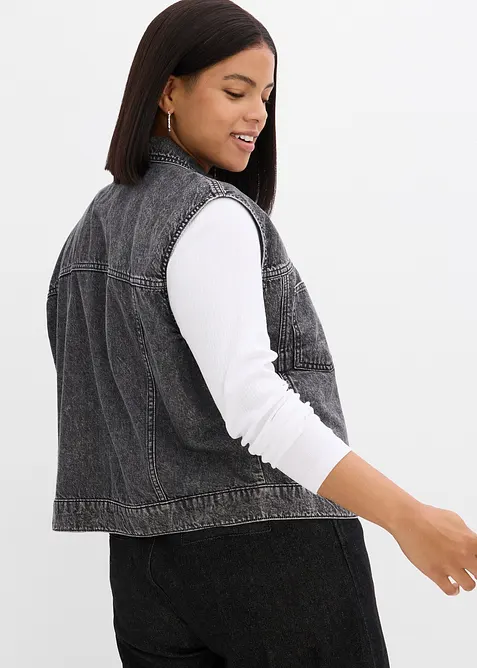 Gilet sans manches en jean, bonprix