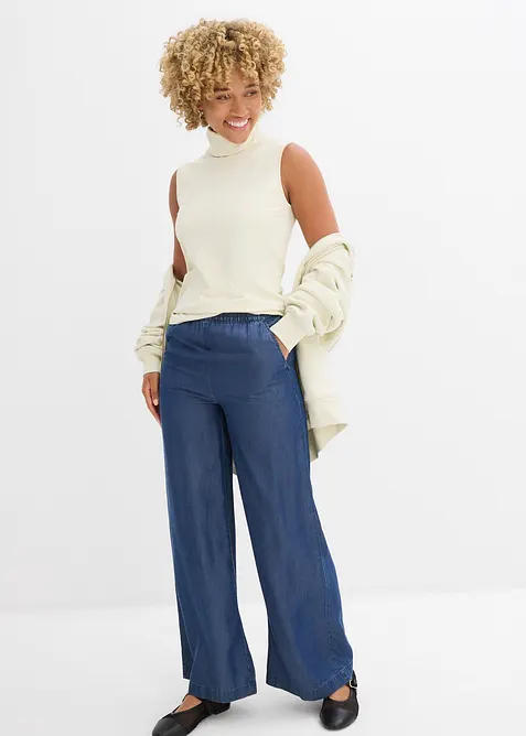 Pantalon large en Lyocell fluide, bonprix