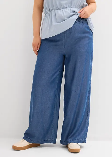 Pantalon large en Lyocell fluide, bonprix