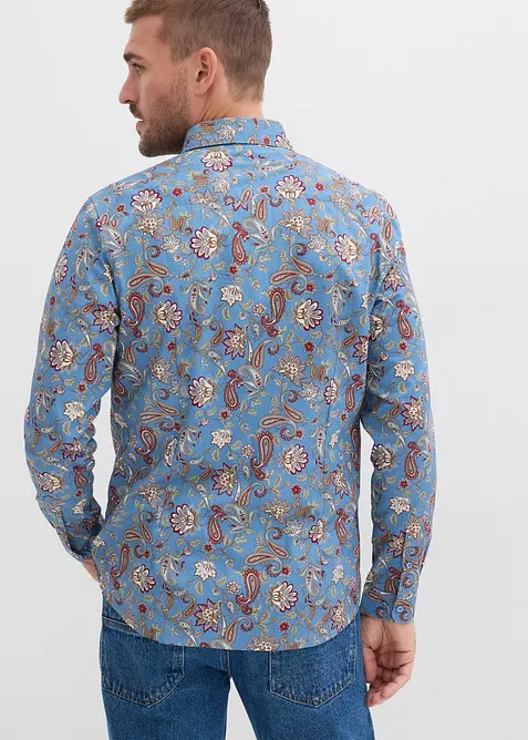 Chemise habillée 100% coton, slim, bonprix