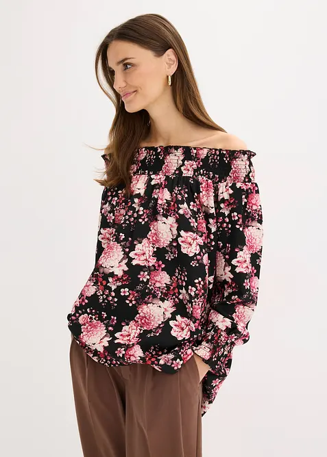 Blouse plus longue au dos, bonprix