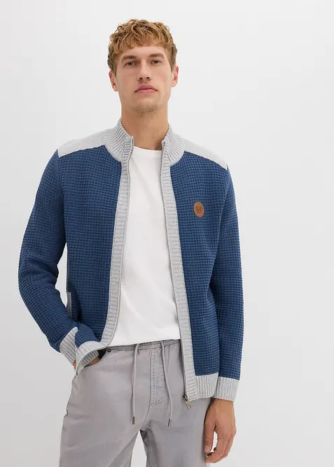 Veste en grosse maille à col montant, bonprix