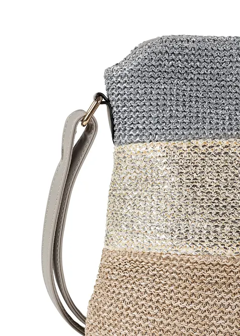 Sac &agrave; bandouli&egrave;re effet paille, bonprix