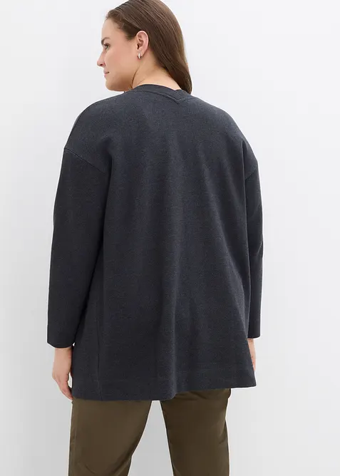 Gilet long en sweat doux, bonprix