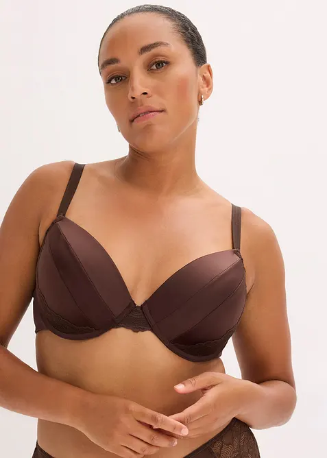 Soutien-gorge à coques, effet brillant, bonprix