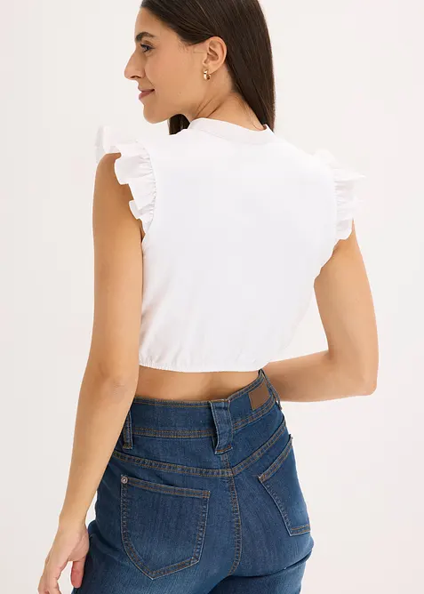 Chemisier de Dirndl à col montant et mancherons volantés, bonprix