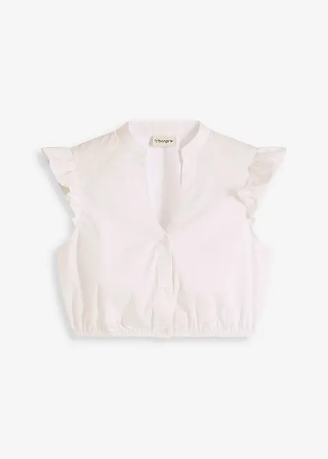 Chemisier de Dirndl à col montant et mancherons volantés, bonprix